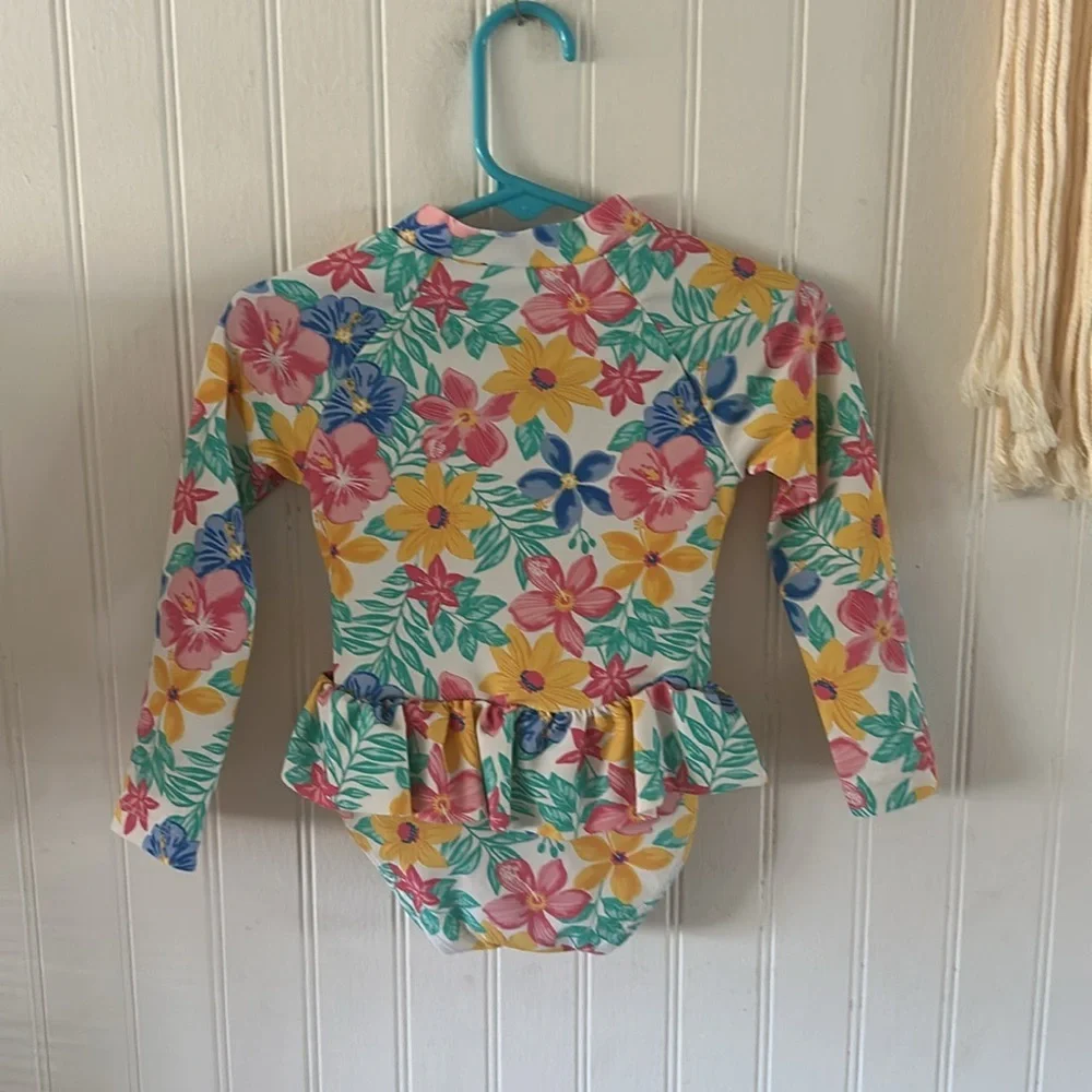Little Me Floral Girls Swimwear Like New sz 24 mos